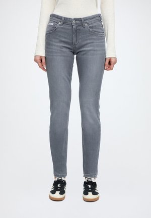 ALVA, DENIM TROUSERS, MID WAIST, SLIM LEG - Slimfit džínsy - light grey_multi_06