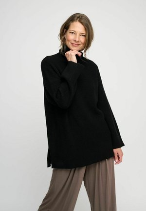 SHADOW - Strickpullover - black