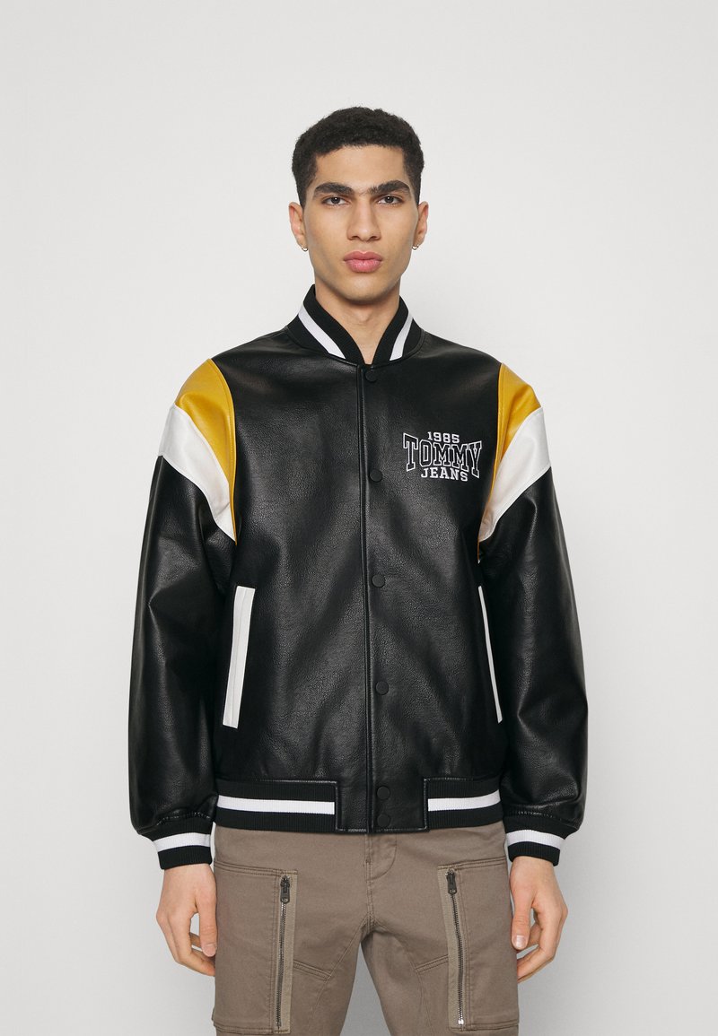 Tommy Jeans LETTERMAN Bomber Jacket black Zalando