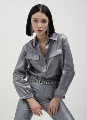 Calliope IN SPALMATO - Camicia - argento