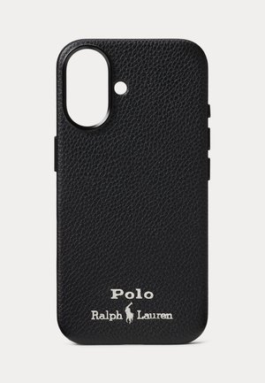 Polo Ralph Lauren, LEATHER MAGSAFE IPHONE 16 CASE UNISEX - Maska za mobitele - black