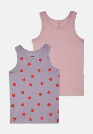 NMFTANK HEARTS 2 PACK - Spodné tričko - lavender gray