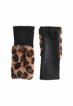 HAND WARMERS   - Ujjatlan kesztyűk - leopard
