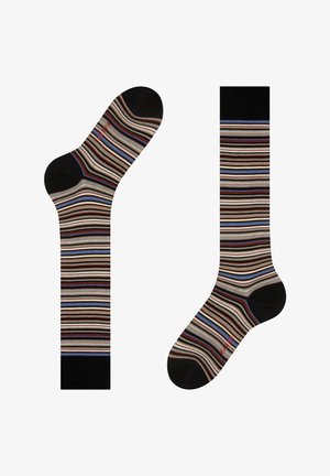 FALKE MICROBLOCK - Kniekousen - grey white