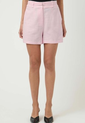 YAS SHORTS YASAGANA HW LEINENMIX - Shorts - pink lady