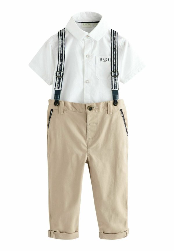 REGULAR FIT -SET  - Latzhose - stone