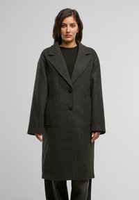 Urban Classics LONG - Klasisks mētelis - anthracite melange