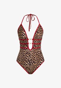 Niewybrane, brown red leopard