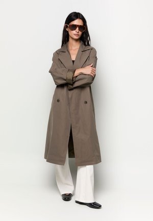 Balmohk, COAT LONG BASIC TRENCH - Trenčkot - dark coat khaki