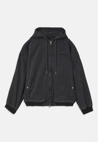 BOMBER JACKET STUD  - Denim jacket - black