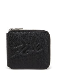 KARL LAGERFELD K/SKUARE GRAINY ZIP-AROUND - Denarnica - black