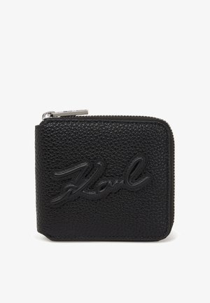 KARL LAGERFELD K/SKUARE GRAINY ZIP-AROUND - Denarnica - black
