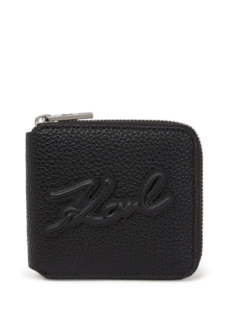 KARL LAGERFELD K/SKUARE GRAINY ZIP-AROUND - Denarnica - black
