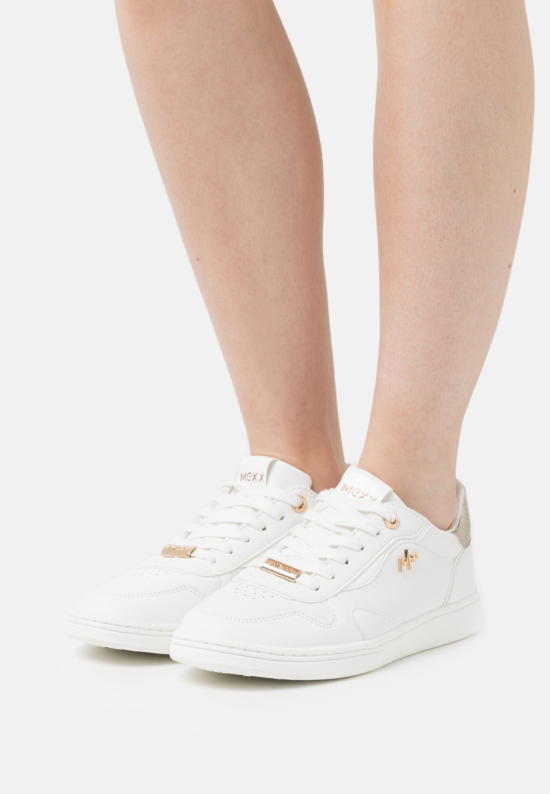 Mexx GISELLE - Sneakers laag - white/gold/wit - Zalando.nl