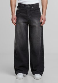 Karl Kani - SIGNATURETIE DYE - Jean droit - black Image miniature 1