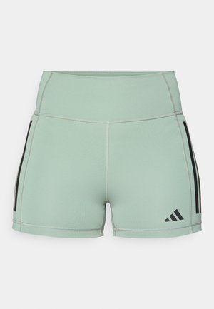 adidas Performance OPTIME 3 STRIPES - Leggings - silver green