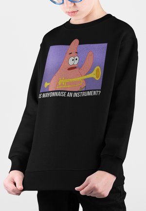 Henry Tiger SPONGEBOB SQUAREPANTS MAYONNAISE - Felpa - black
