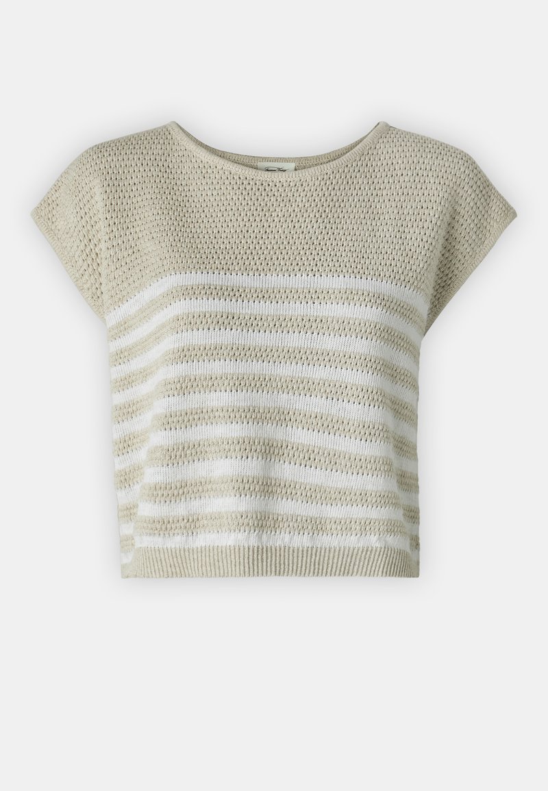 American vintage T-shirt print beige