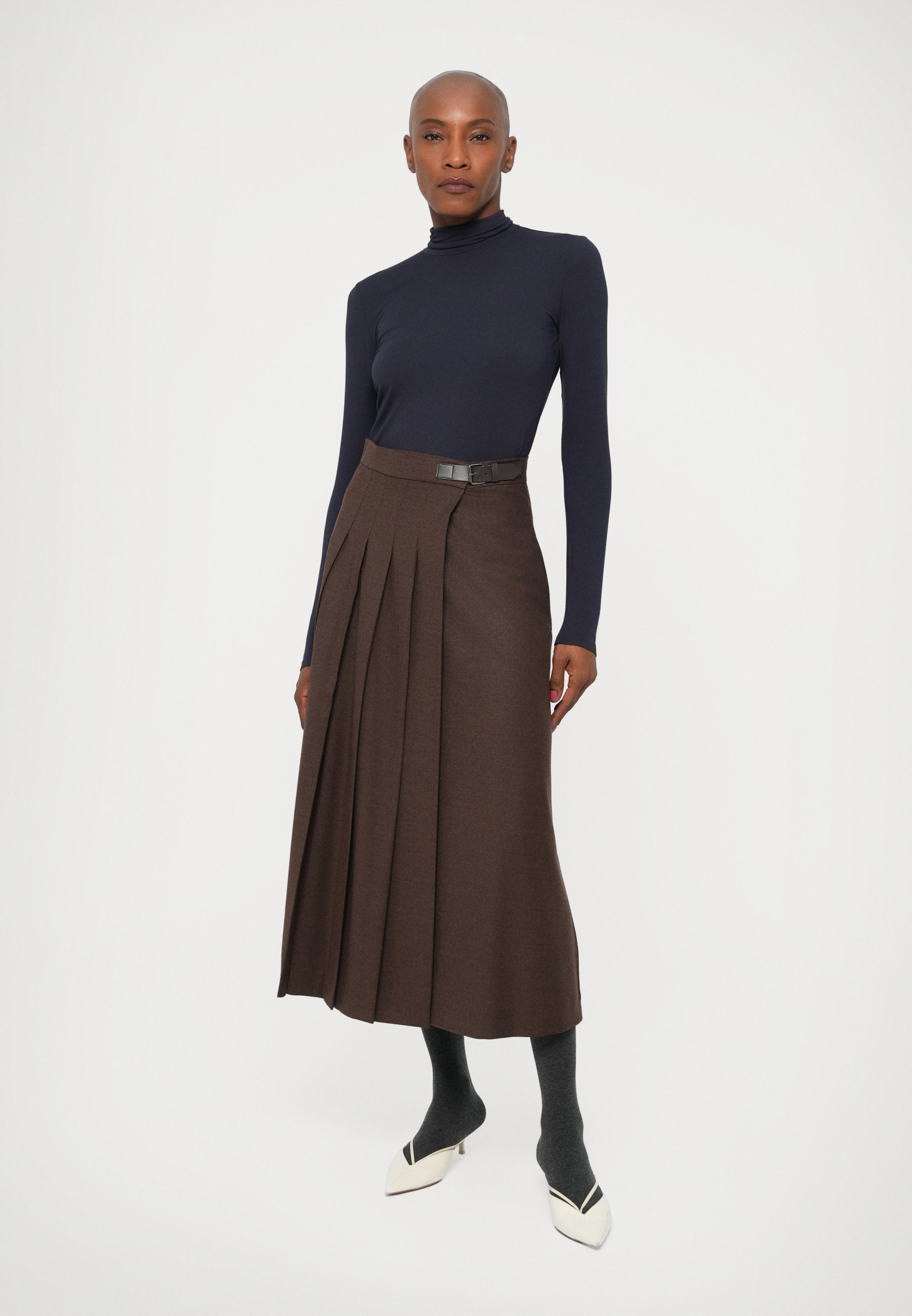 Weekend Max Mara FASTOSO - Pleated skirt - cioccolato/brown