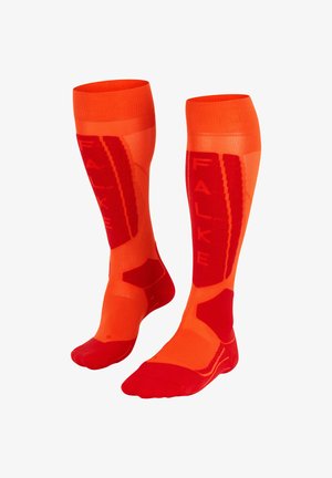 FALKE EXPERT - Kniestrümpfe - flash orange