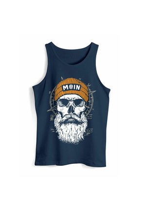 Neverless, MOIN SKULL - Top - navy