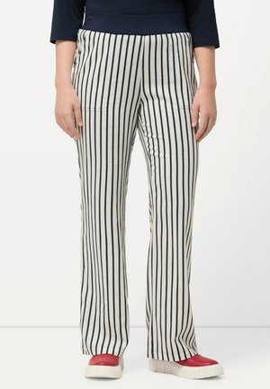 Ulla Popken STRIPE - Kalhoty - navy blue