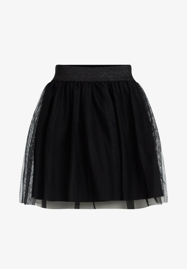 MEISJES TULE - Minirock - black