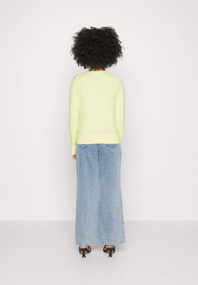 Damen Strickjacken | GAP Petite CREW CARDI Strickjacke soft yellow/gelb - UV64669 Damen Strickjacken | GAP Petite CREW CARDI Strickjacke soft yellow/gelb - UV64669