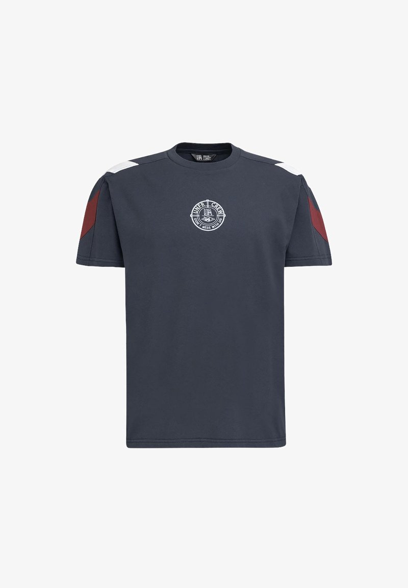 UNFAIR ATHLETICS RETRO T - Potiskana majica - navy