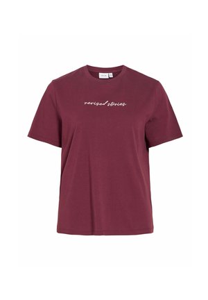 VILA, SHORT-SLEEVED T-SHIRT VIVORA PRINTED - Tričko s potlačou - port royale1