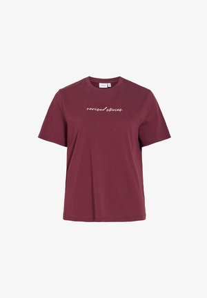 VILA, SHORT-SLEEVED T-SHIRT VIVORA PRINTED - Tričko s potlačou - port royale1