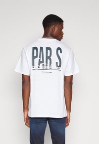 Denim Project CITY TEE - Marškinėliai su spaudiniu - optic white