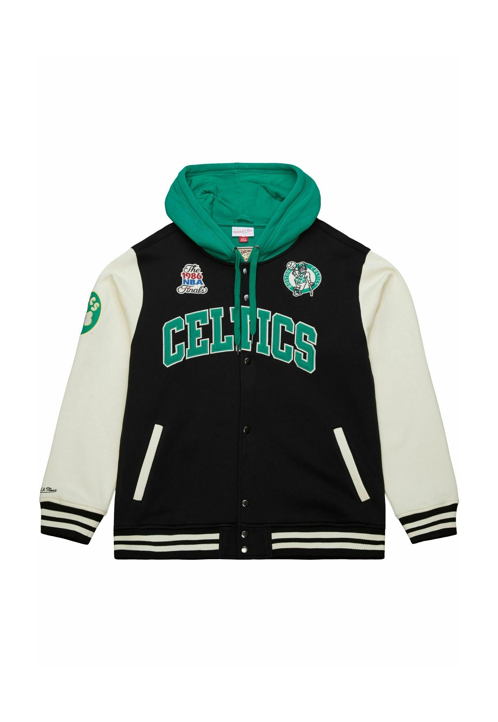 Mitchell & Ness MIDWEIGHT- BOSTON CELTICS - Fleece jacket - black 