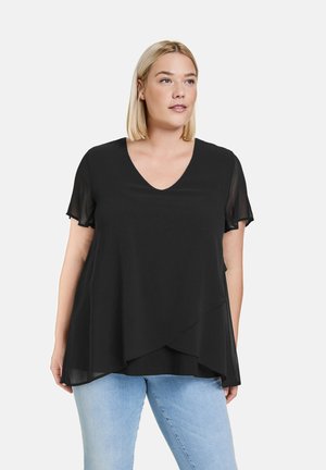 SHORT SLEEVE SHIRT - Blusa - black