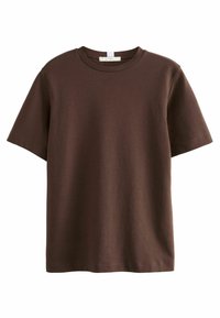 HEAVYWEIGHT SHORT SLEEVE CREW NECK STANDARD - T-shirt imprimé - chocolate brown