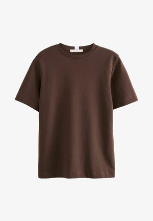 HEAVYWEIGHT SHORT SLEEVE CREW NECK STANDARD - Majica kratkih rukava s printom - chocolate brown
