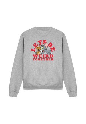 Cotton Soul, TOM AND JERRY WEIRD TOGETHER VALENTINE - Sweatshirt - mottled light grey