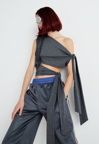 Jaded London DOUBLE KNOTTED - Triko s potiskem - grey