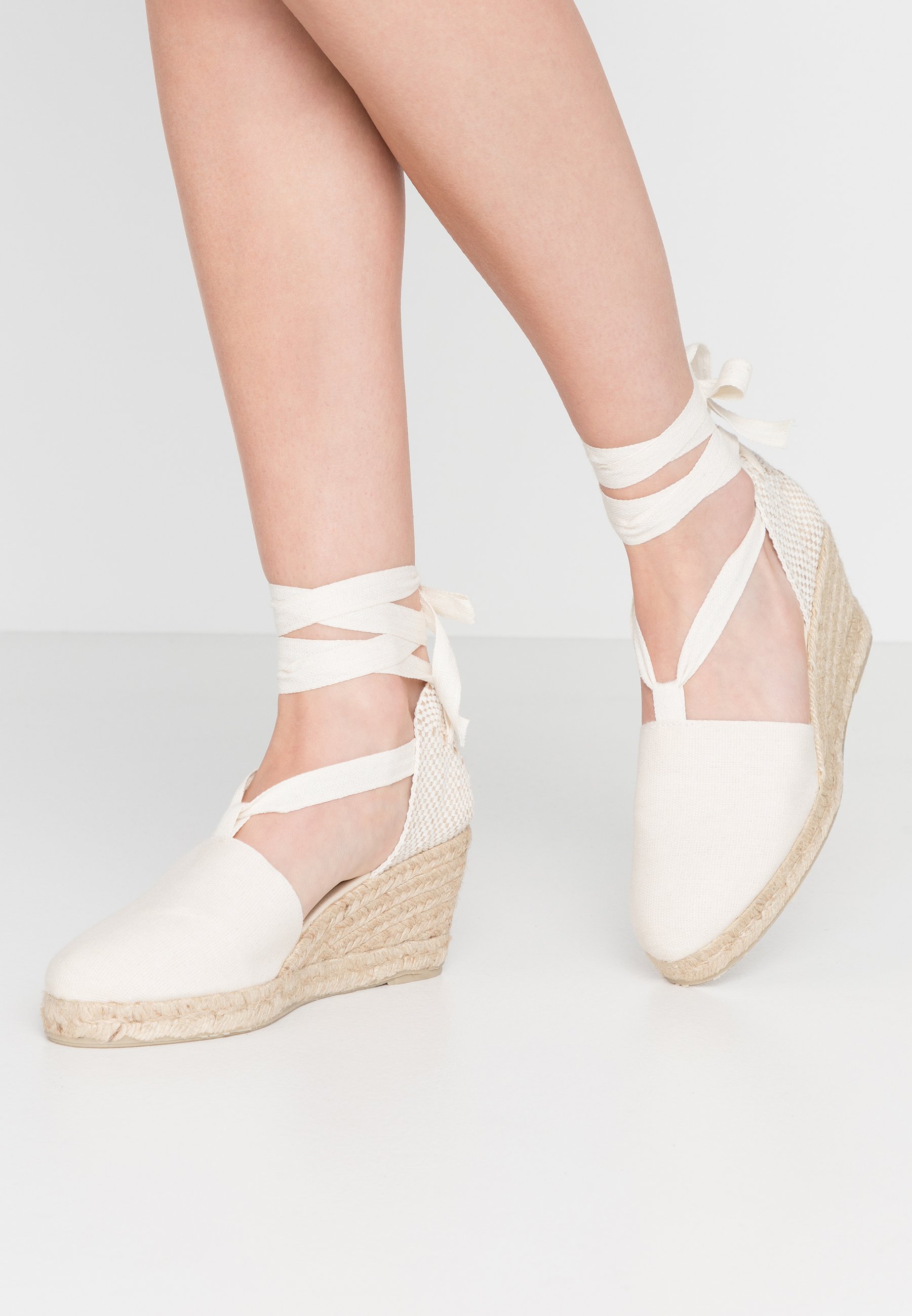 LACE UP WEDGES Espadrillos beige LACE UP WEDGES Espadrillos beige