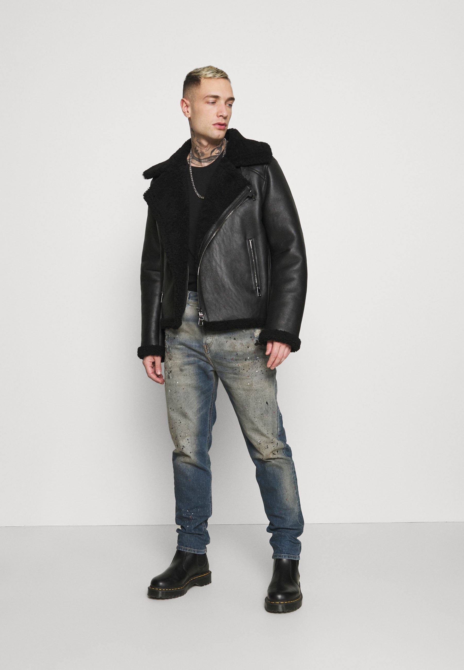 Diesel D-VIDER - Jeans baggy - medium blue/blu denim - Zalando.it