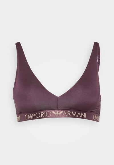 Emporio Armani REMOVABLE PADS BRALETTE - Τριγωνικό σουτιέν - mora blackberry