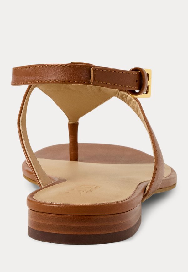 EVERLEY CALFSKIN SANDAL - T-bar sandals - lauren tan3