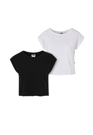 OPEN EDGE 2-PACK - Basic póló - black+white