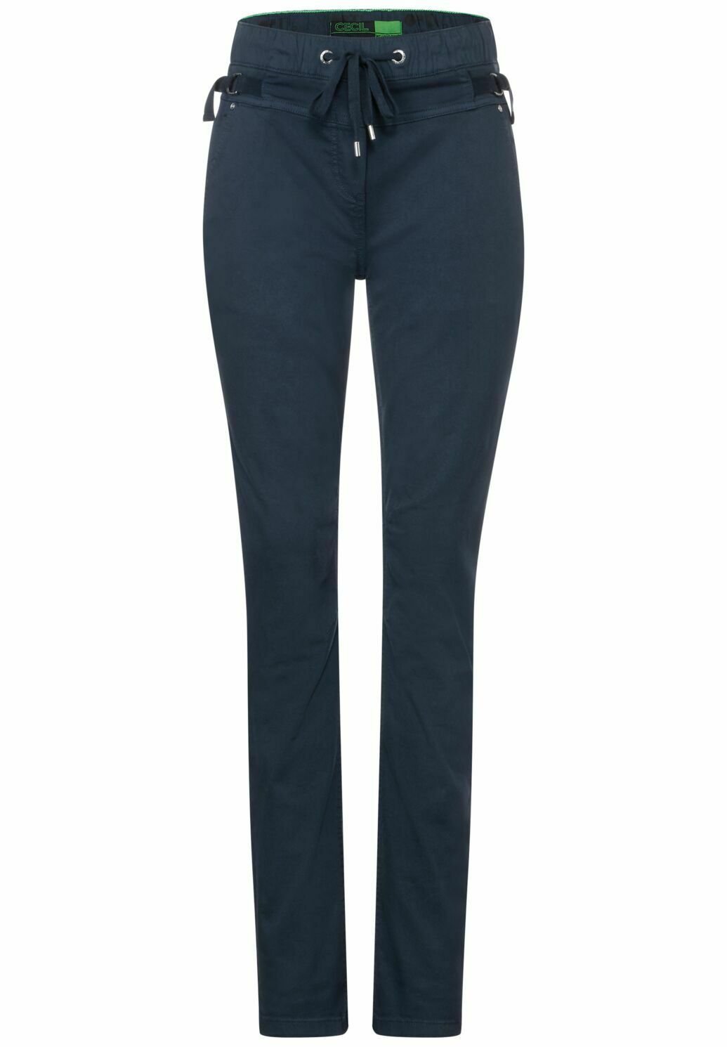 Pantaloni Casual Donna Cecil Modello Tracey – Vita Media, Gamba Sottile, Elastico In Vita Con Coulisse, Tasche Laterali - 3