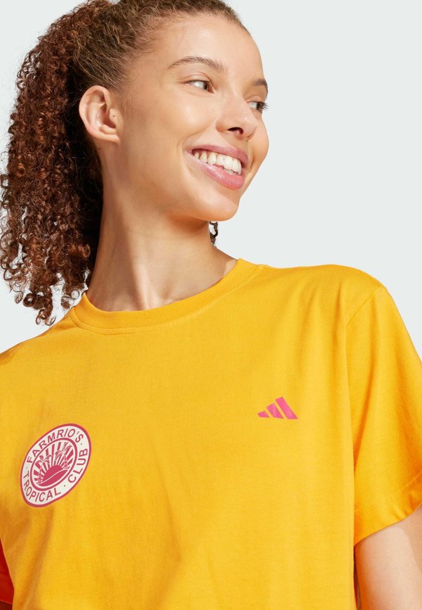 FARM GRAPHIC - Print T-shirt - bright orange4