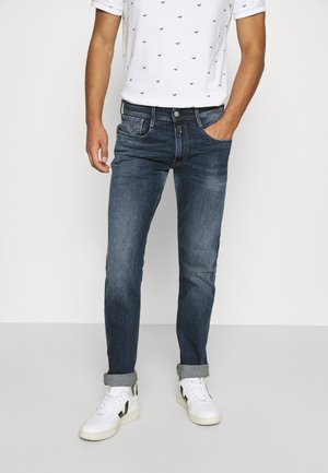 ANBASS - Straight leg jeans - dark blue denim