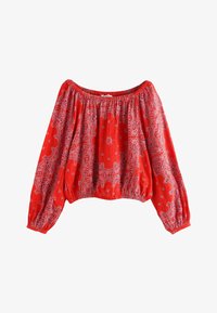 Non sélectionné, red scarf print