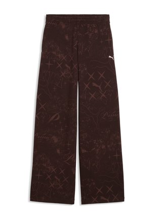 STREET GLAM SLOUCHY - Pantalones deportivos - chocolate brown