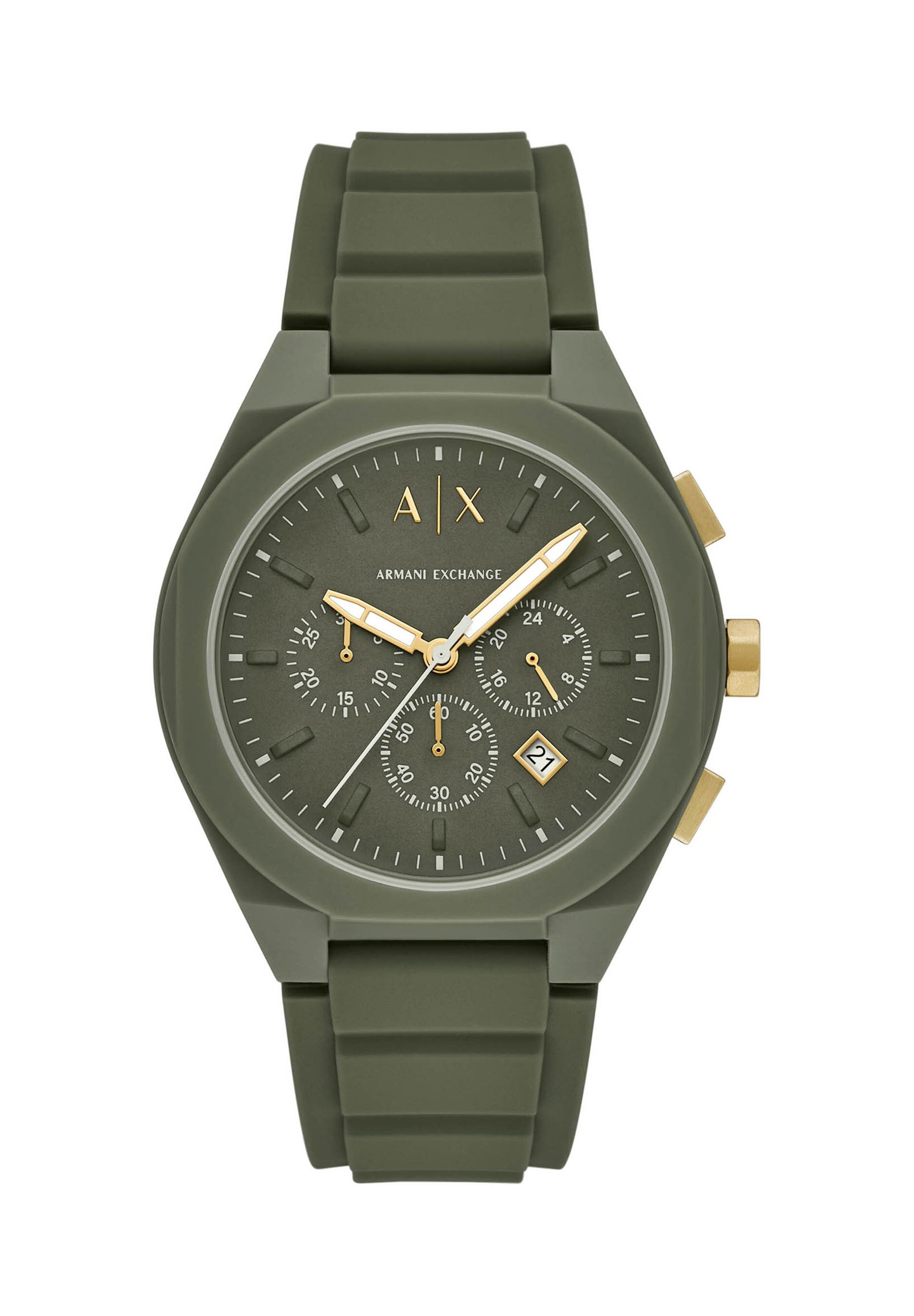NWT Armani Exchange Rafael Chronograph Quartz Green Dial Men\'s Watch Armani Exchange Rafael Green Dial Strap Men main image 4