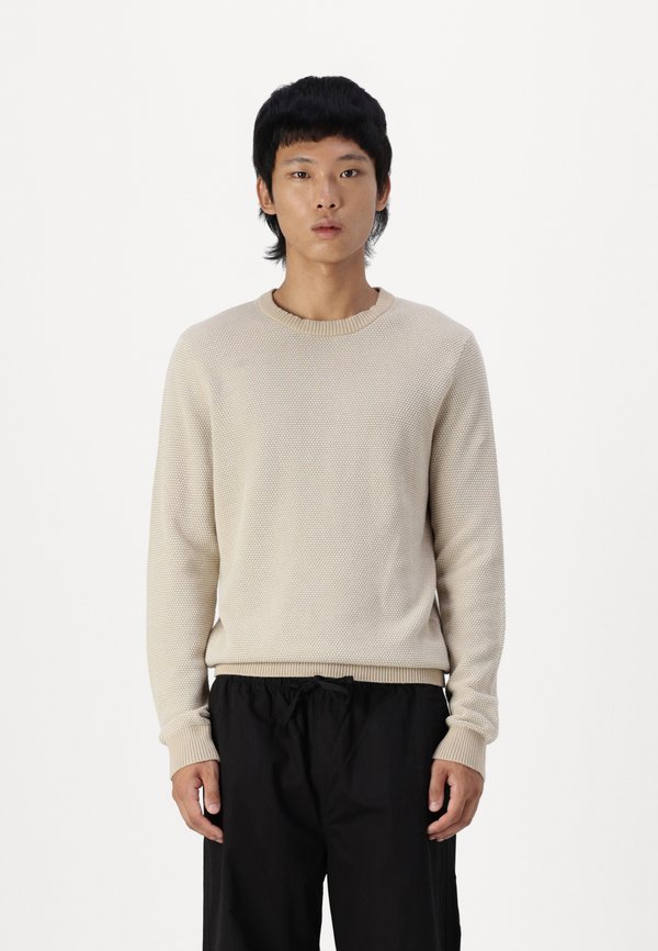 EGLOBE CREW NECK - Jumper - oatmeal